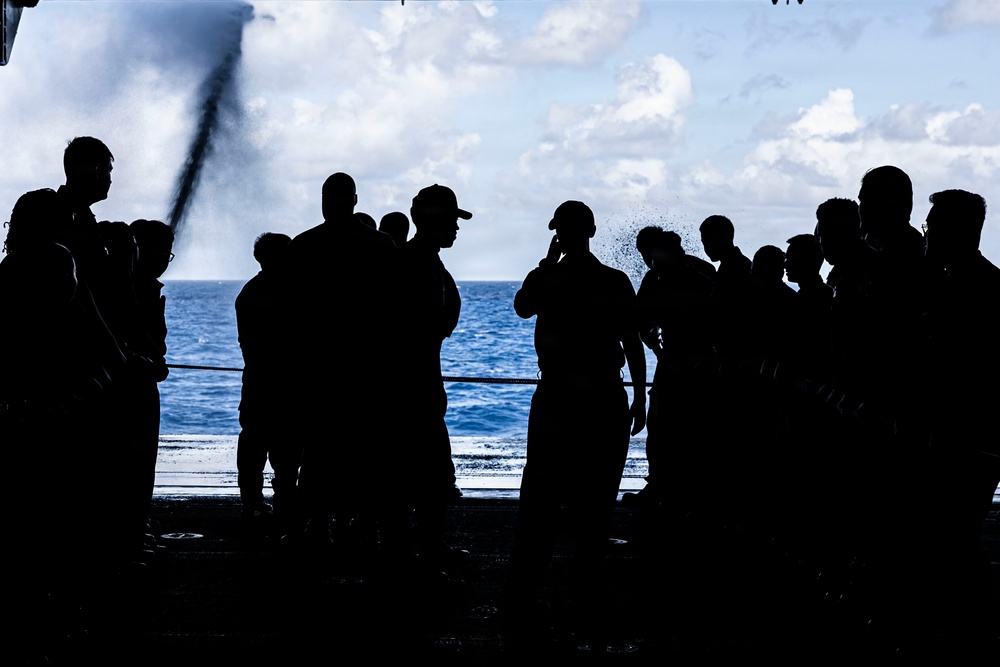 USS Iwo Jima Conducts a Damage Control Training Team Environment