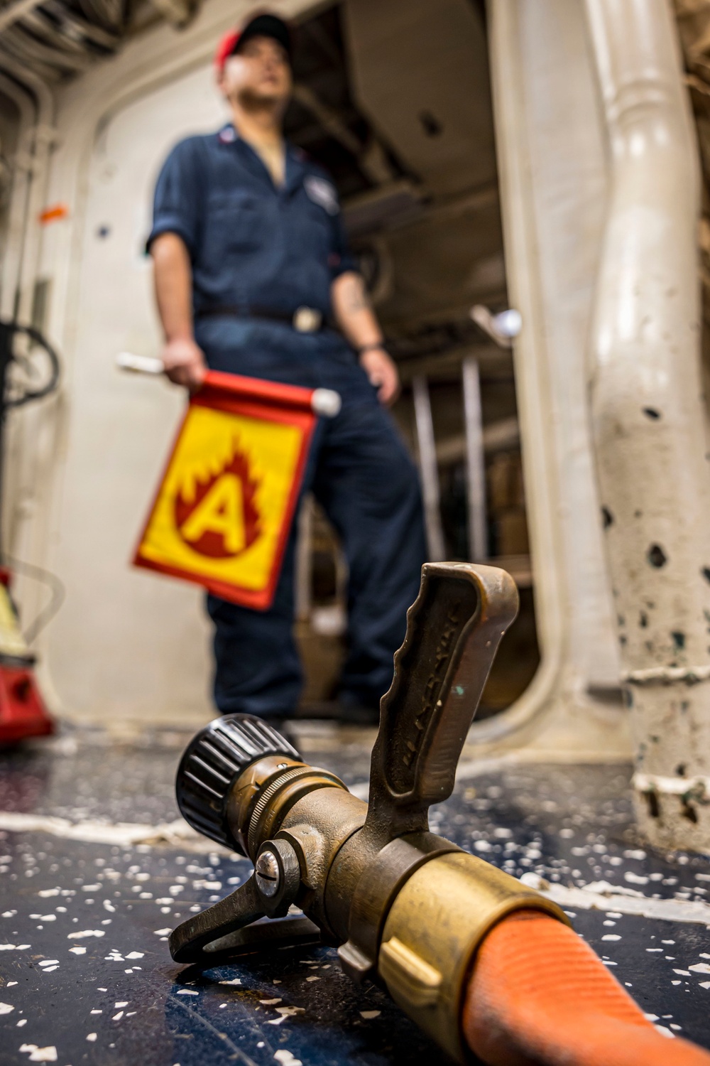 USS Iwo Jima Conducts a Damage Control Training Team Environment
