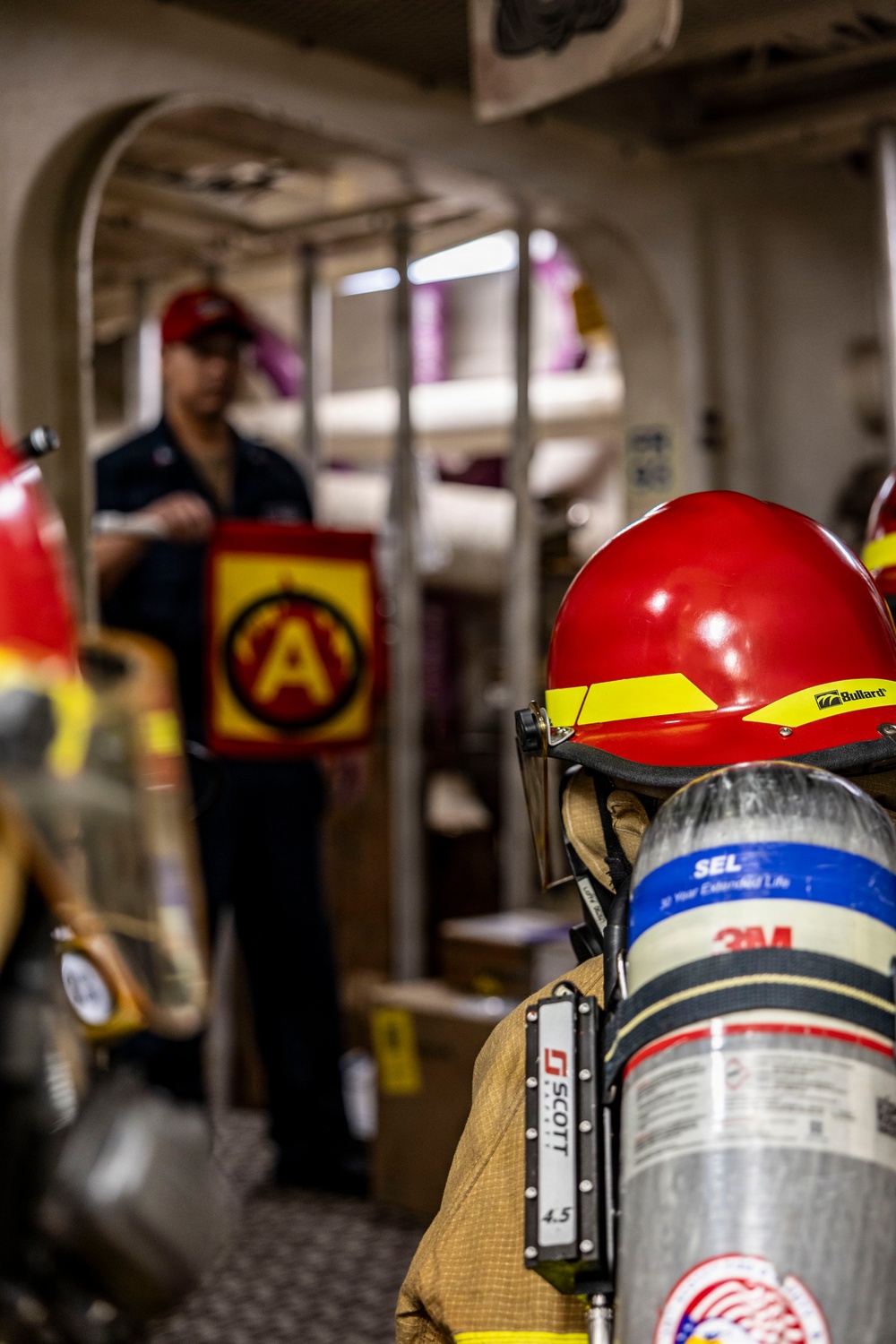 USS Iwo Jima Conducts a Damage Control Training Team Environment