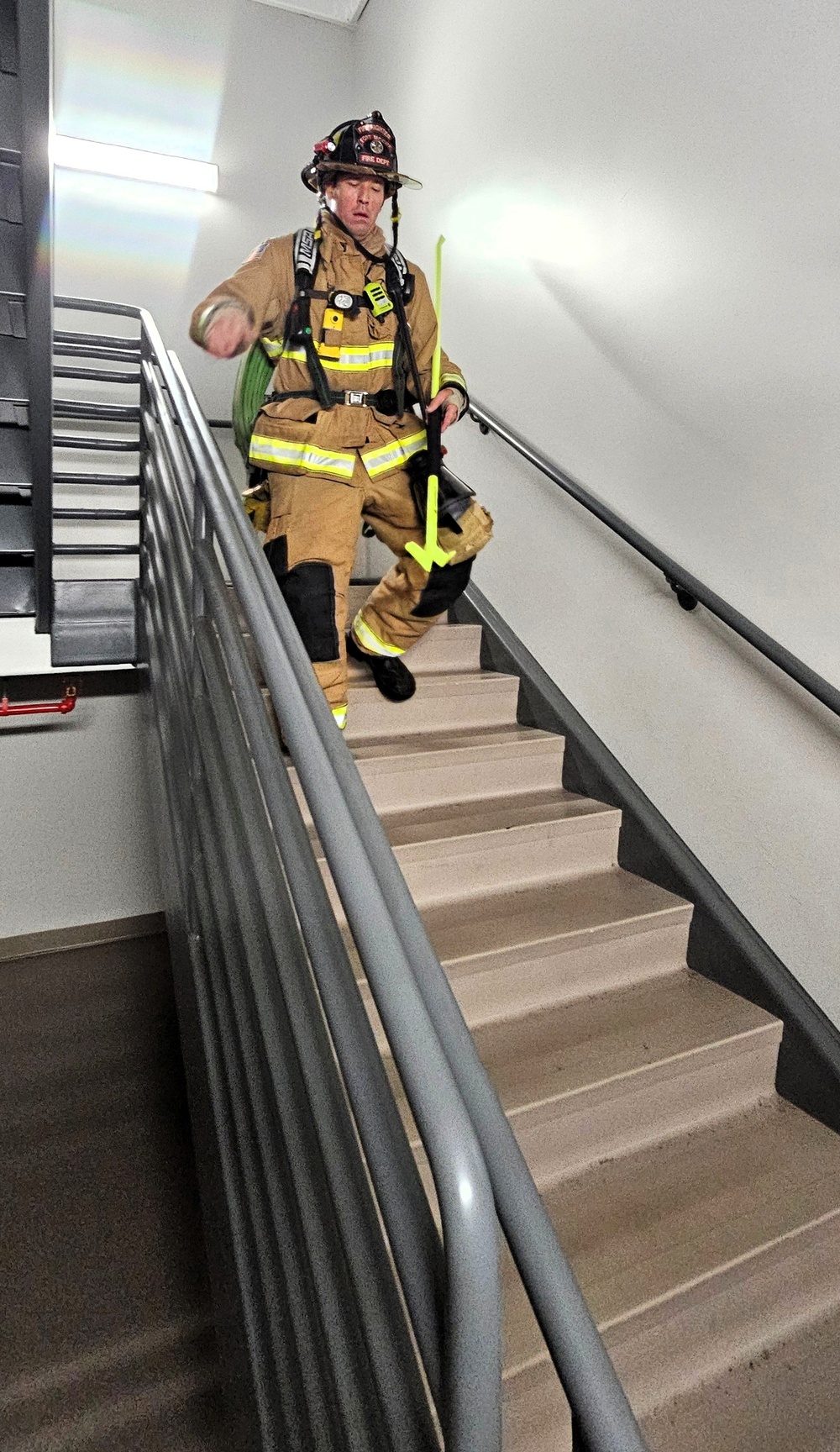 Fort McCoy firefighter-EMT honors emergency responders of 9-11 during post event