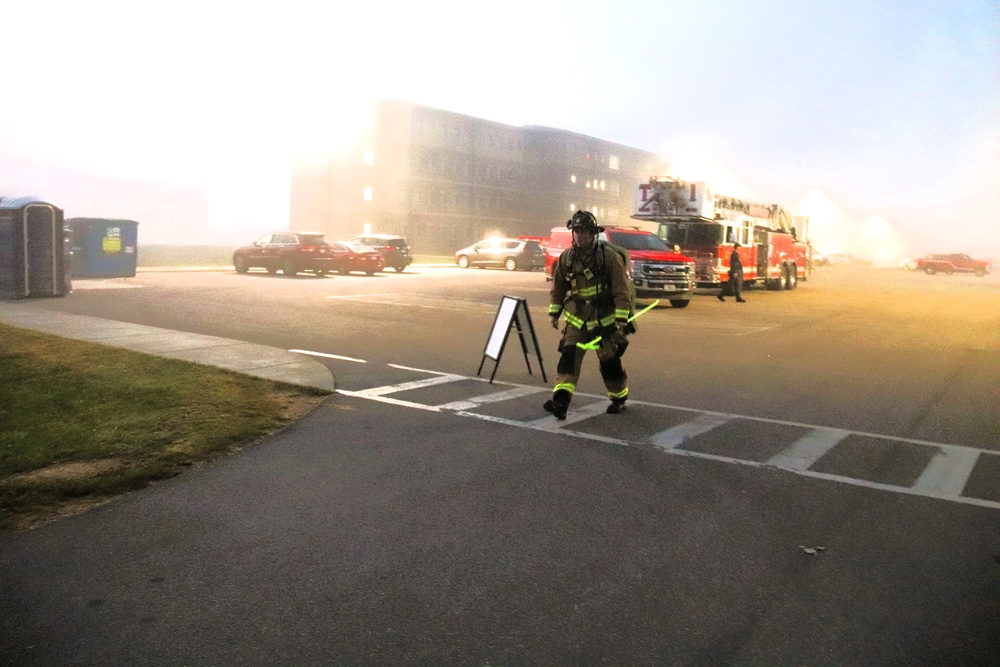 Fort McCoy firefighter-EMT honors emergency responders of 9-11 during post event
