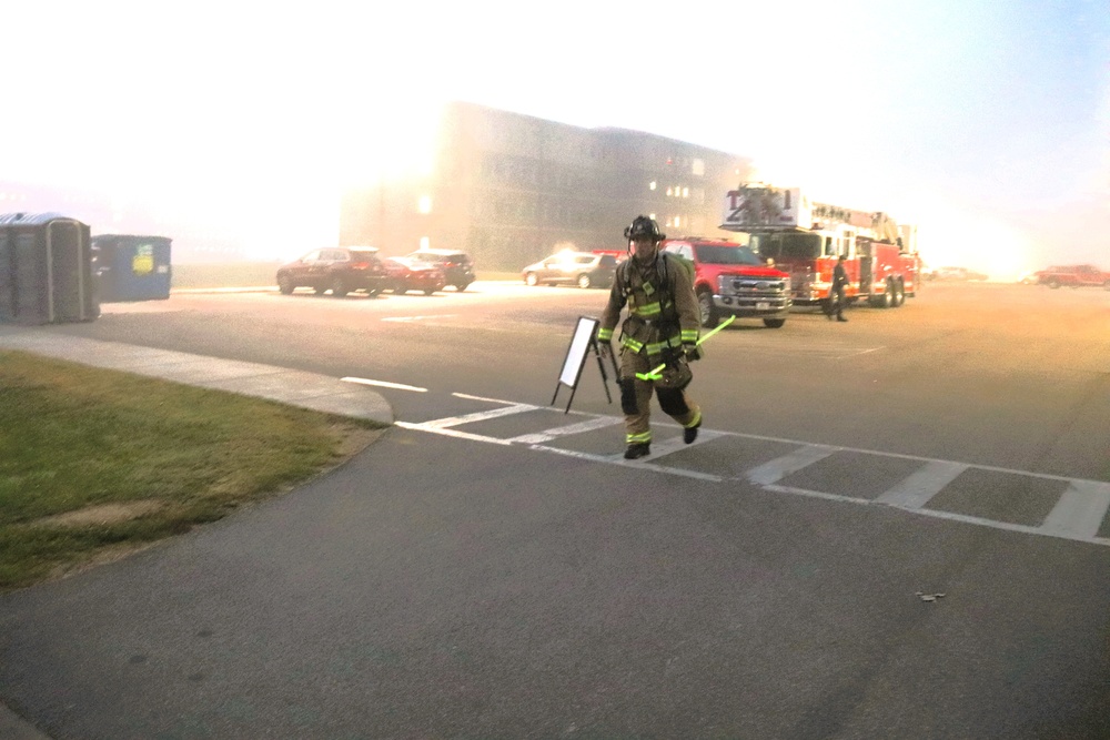 Fort McCoy firefighter-EMT honors emergency responders of 9-11 during post event