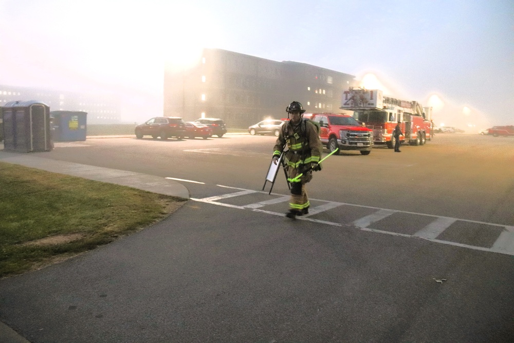 Fort McCoy firefighter-EMT honors emergency responders of 9-11 during post event