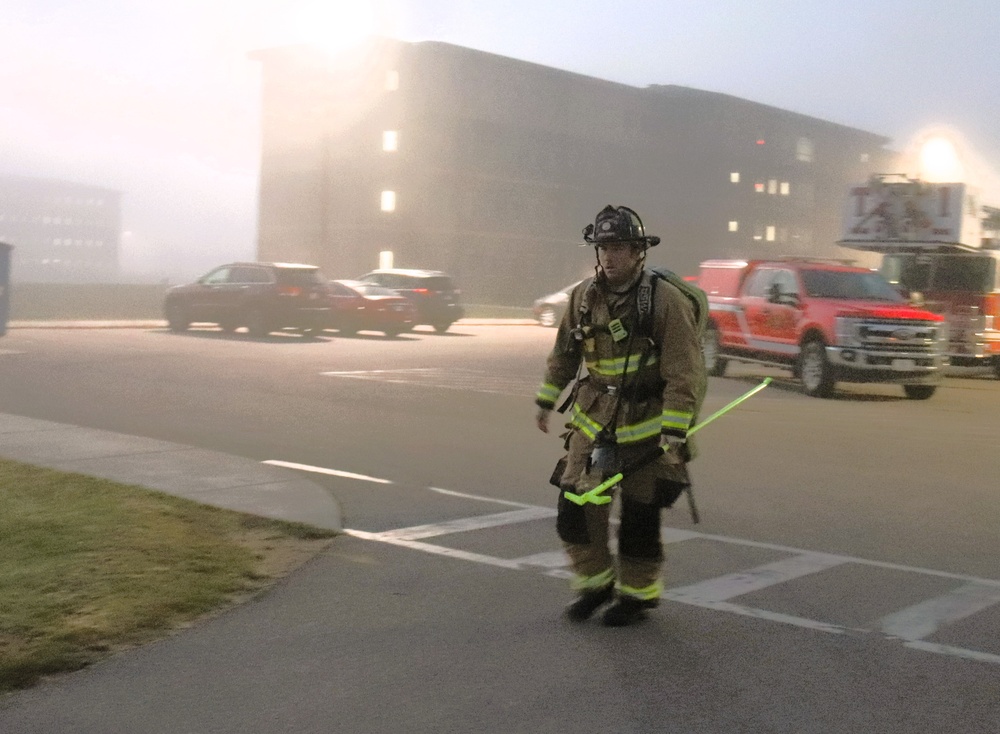 Fort McCoy firefighter-EMT honors emergency responders of 9-11 during post event