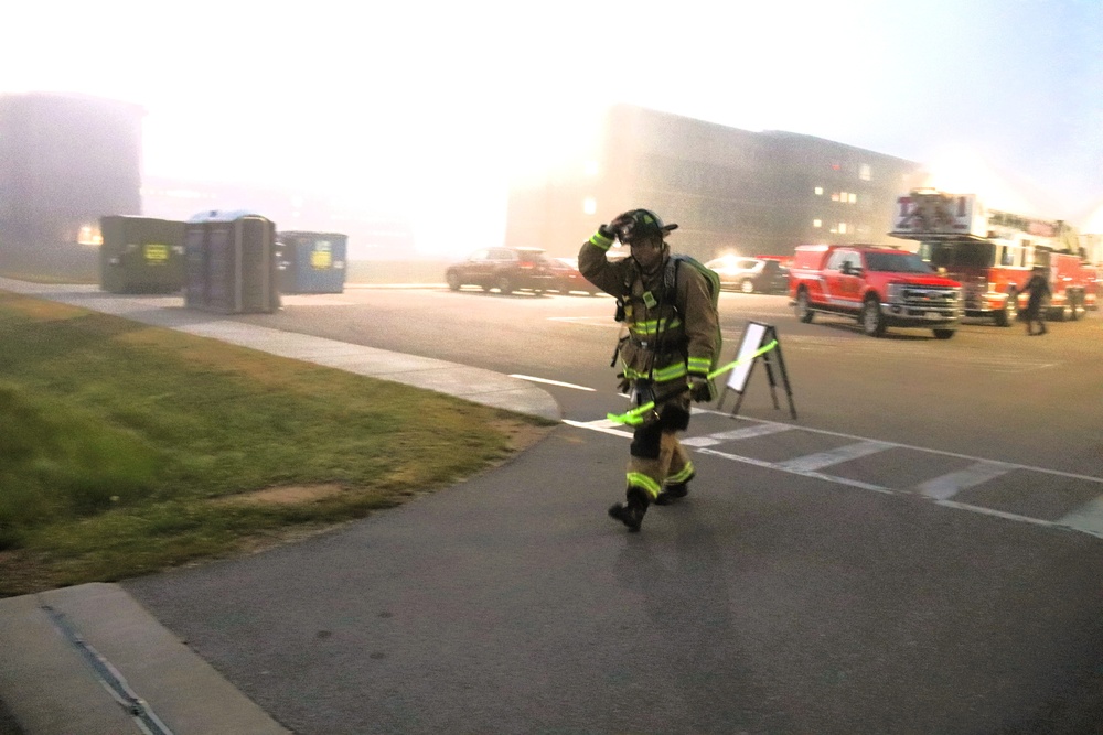 Fort McCoy firefighter-EMT honors emergency responders of 9-11 during post event
