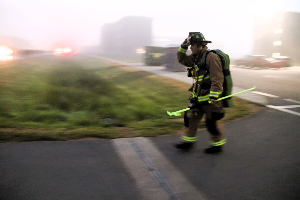Fort McCoy firefighter-EMT honors emergency responders of 9-11 during post event