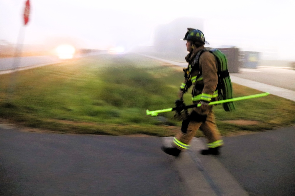 Fort McCoy firefighter-EMT honors emergency responders of 9-11 during post event