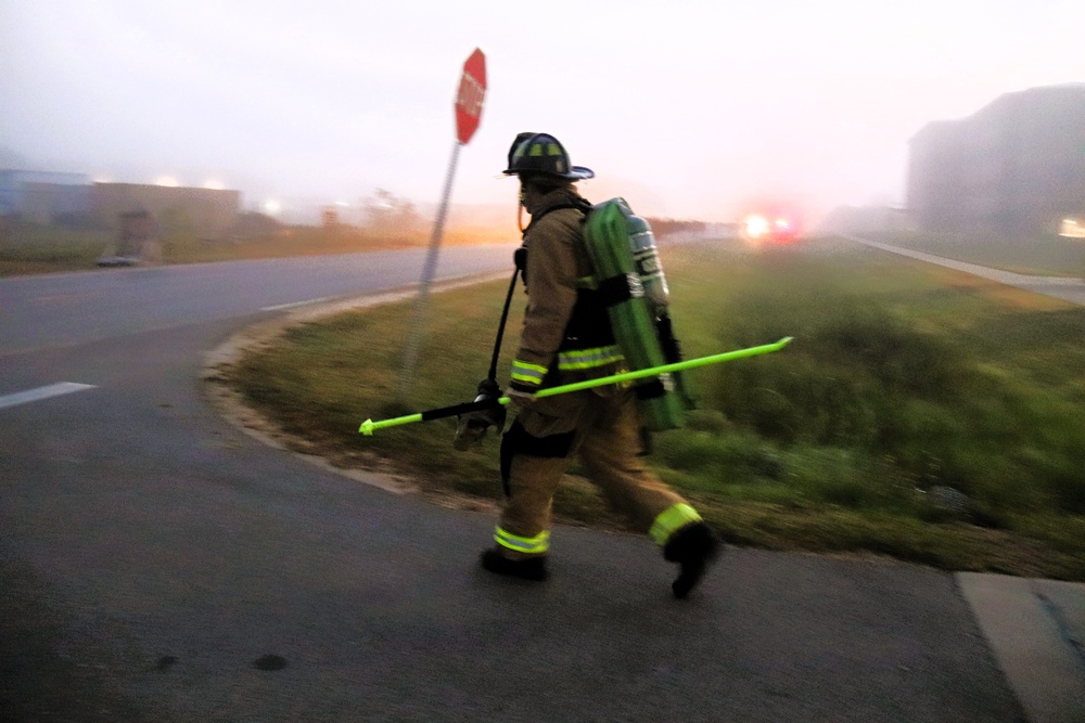 Fort McCoy firefighter-EMT honors emergency responders of 9-11 during post event