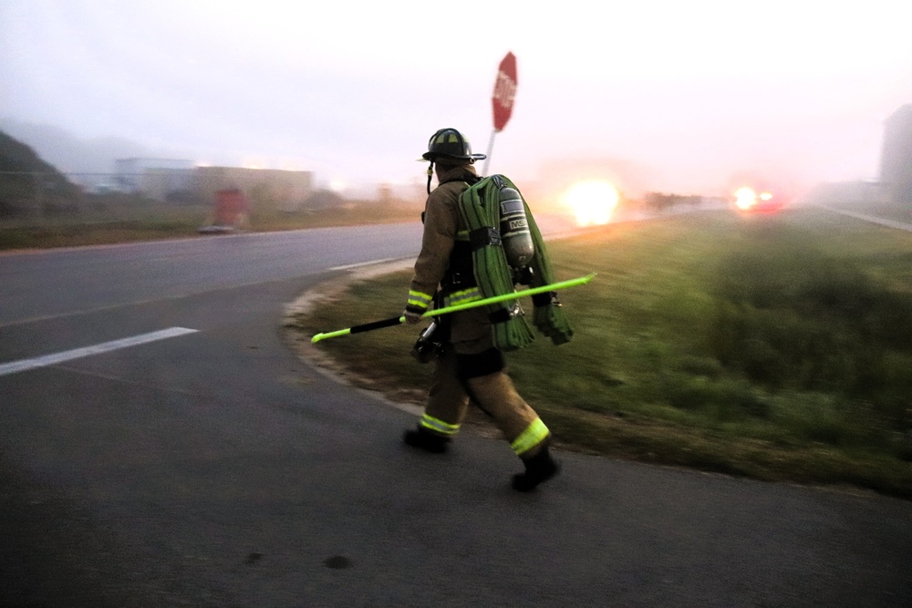 Fort McCoy firefighter-EMT honors emergency responders of 9-11 during post event