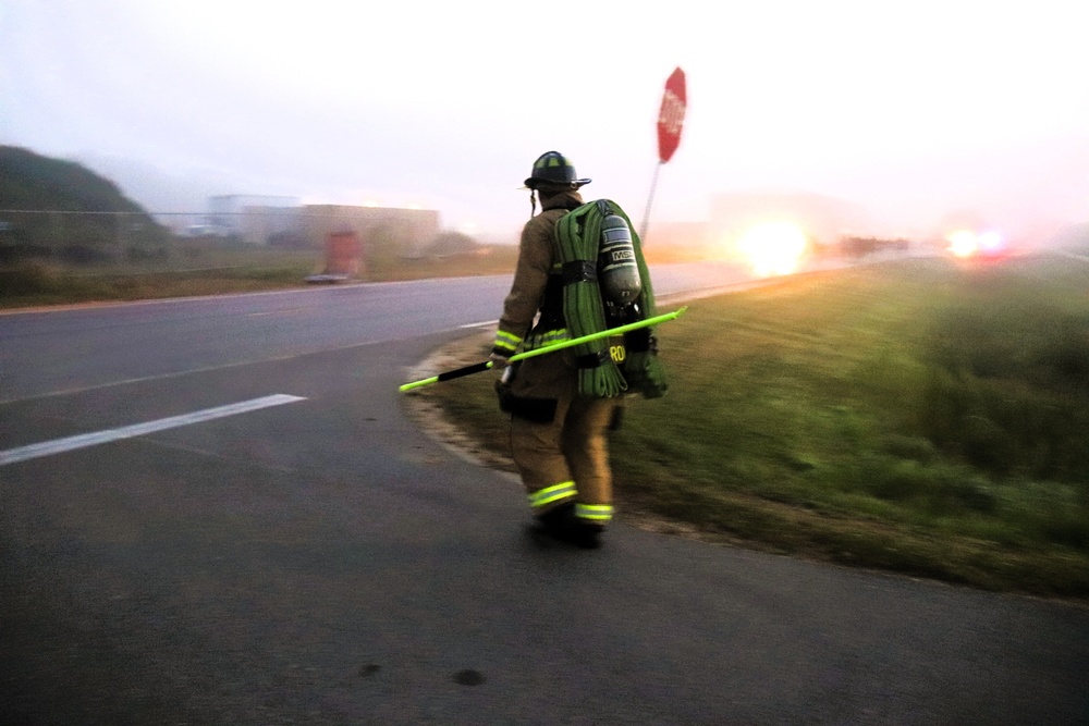 Fort McCoy firefighter-EMT honors emergency responders of 9-11 during post event