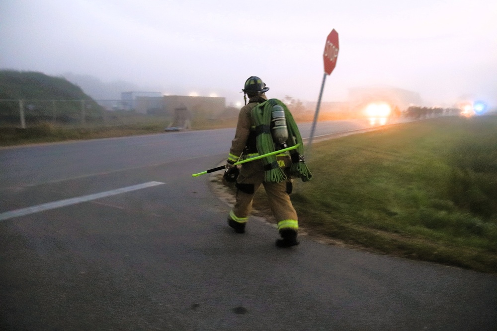 Fort McCoy firefighter-EMT honors emergency responders of 9-11 during post event