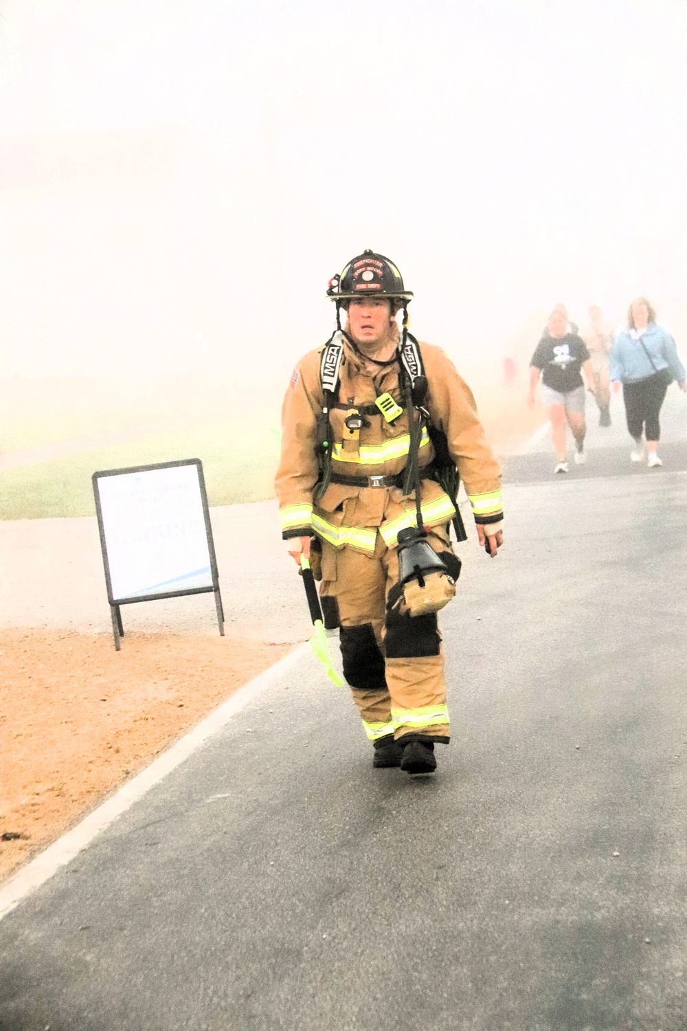Fort McCoy firefighter-EMT honors emergency responders of 9-11 during post event