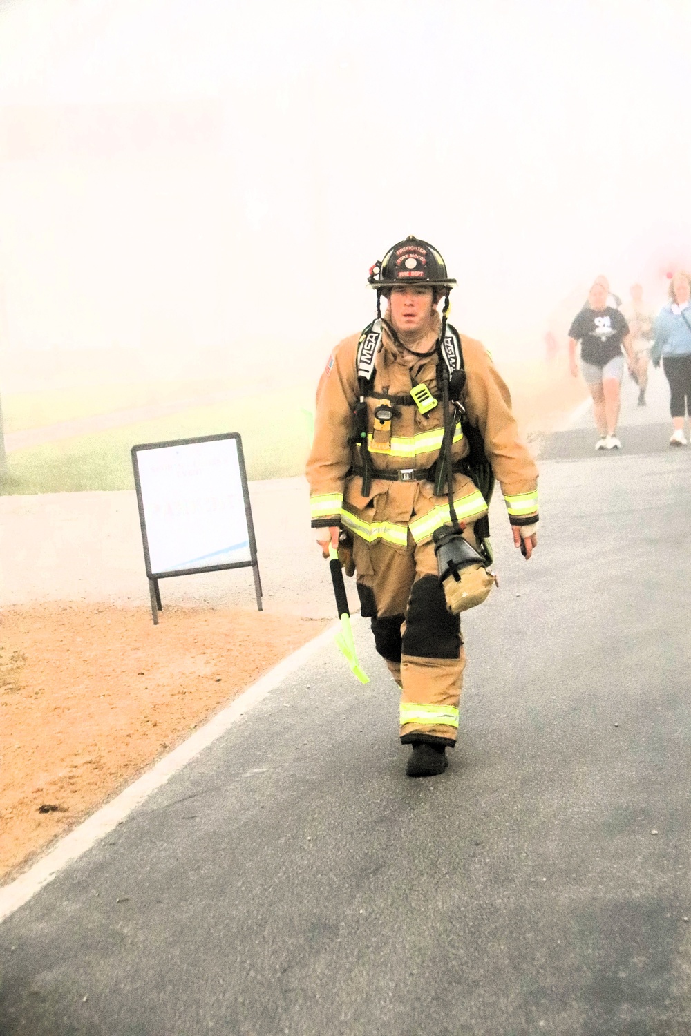 Fort McCoy firefighter-EMT honors emergency responders of 9-11 during post event