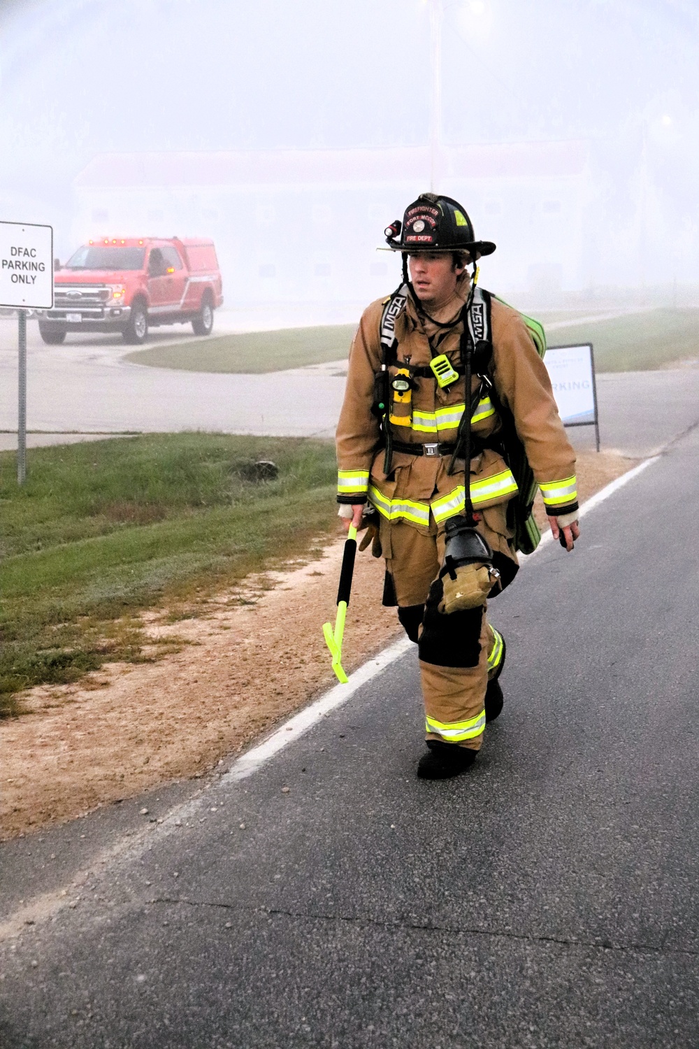 Fort McCoy firefighter-EMT honors emergency responders of 9-11 during post event