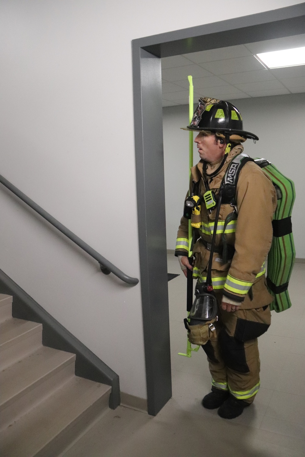 Fort McCoy firefighter-EMT honors emergency responders of 9-11 during post event