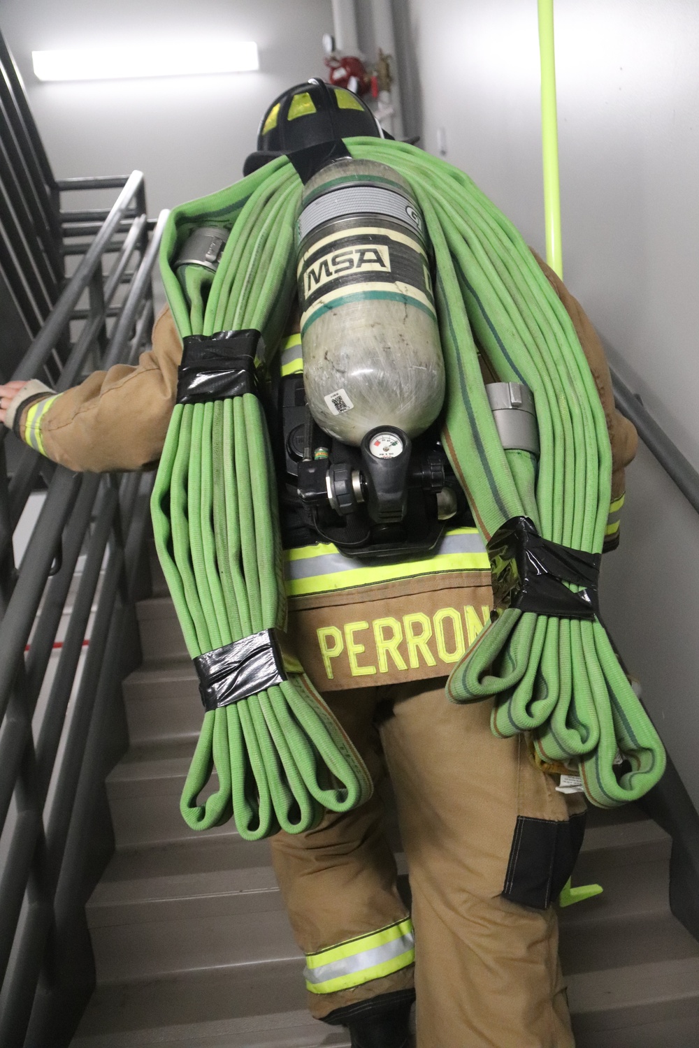 Fort McCoy firefighter-EMT honors emergency responders of 9-11 during post event