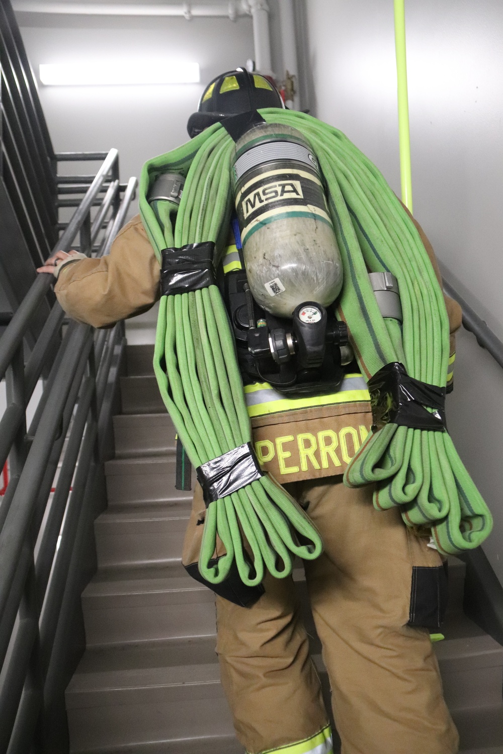 Fort McCoy firefighter-EMT honors emergency responders of 9-11 during post event