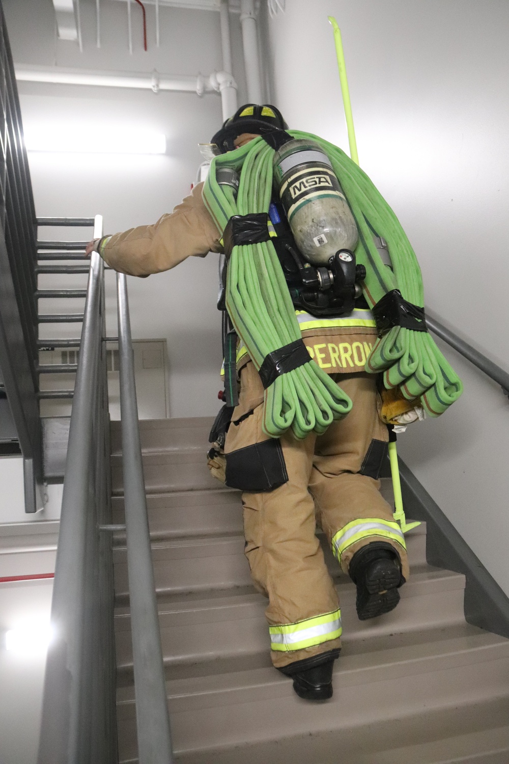 Fort McCoy firefighter-EMT honors emergency responders of 9-11 during post event