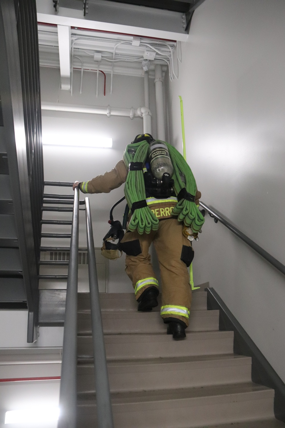 Fort McCoy firefighter-EMT honors emergency responders of 9-11 during post event