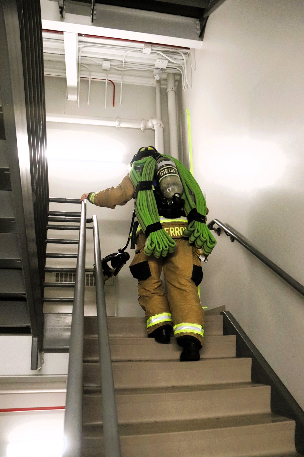 Fort McCoy firefighter-EMT honors emergency responders of 9-11 during post event