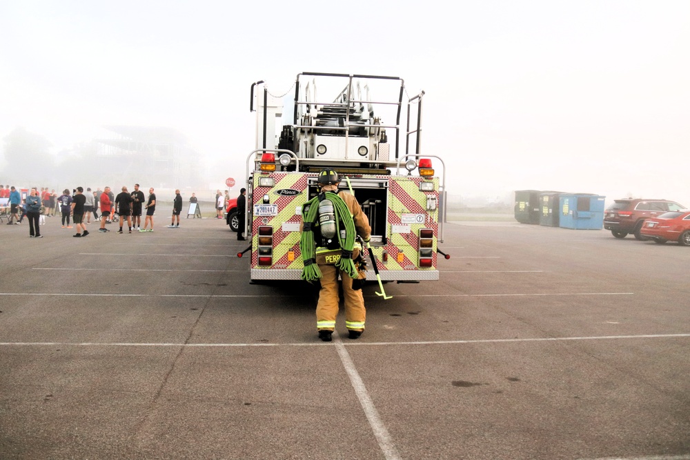Fort McCoy firefighter-EMT honors emergency responders of 9-11 during post event