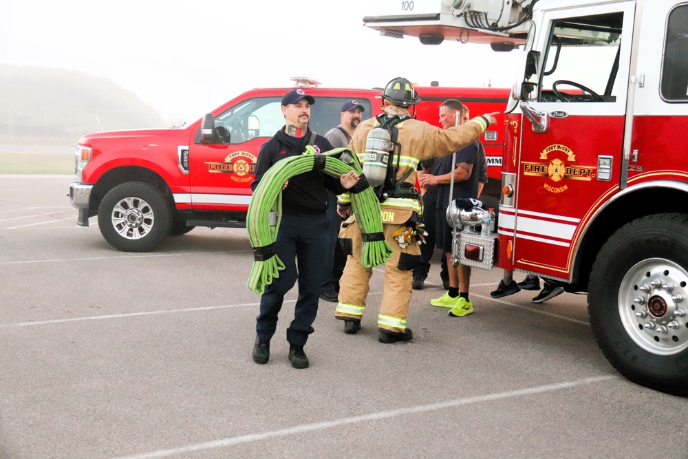 Fort McCoy firefighter-EMT honors emergency responders of 9-11 during post event