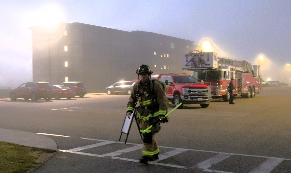 Fort McCoy firefighter-EMT honors emergency responders of 9-11 during post event