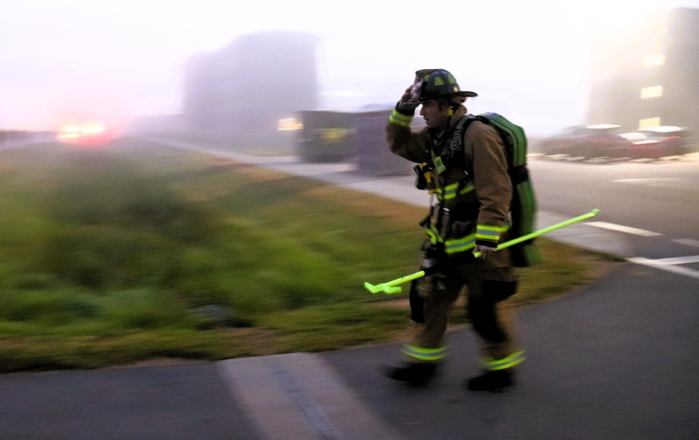 Fort McCoy firefighter-EMT honors emergency responders of 9-11 during post event
