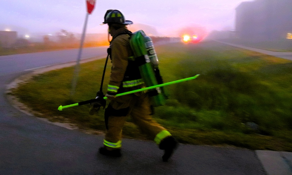 Fort McCoy firefighter-EMT honors emergency responders of 9-11 during post event