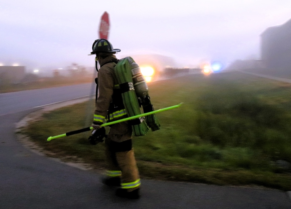 Fort McCoy firefighter-EMT honors emergency responders of 9-11 during post event