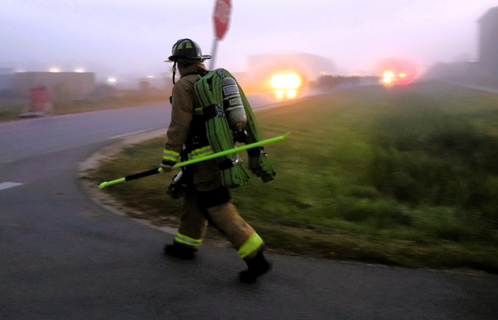 Fort McCoy firefighter-EMT honors emergency responders of 9-11 during post event