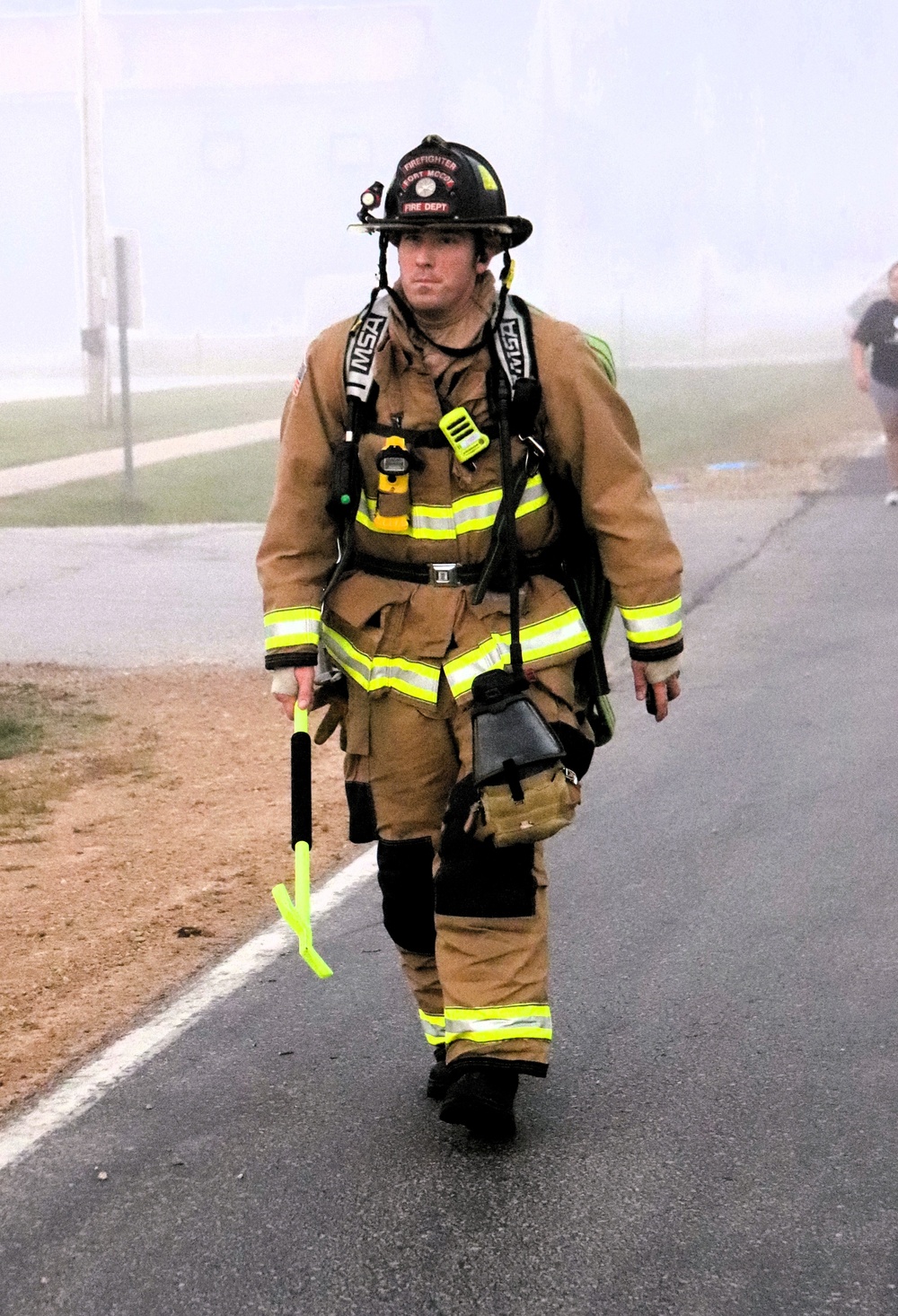 Fort McCoy firefighter-EMT honors emergency responders of 9-11 during post event