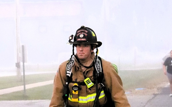 Fort McCoy firefighter-EMT honors emergency responders of 9-11 during post event