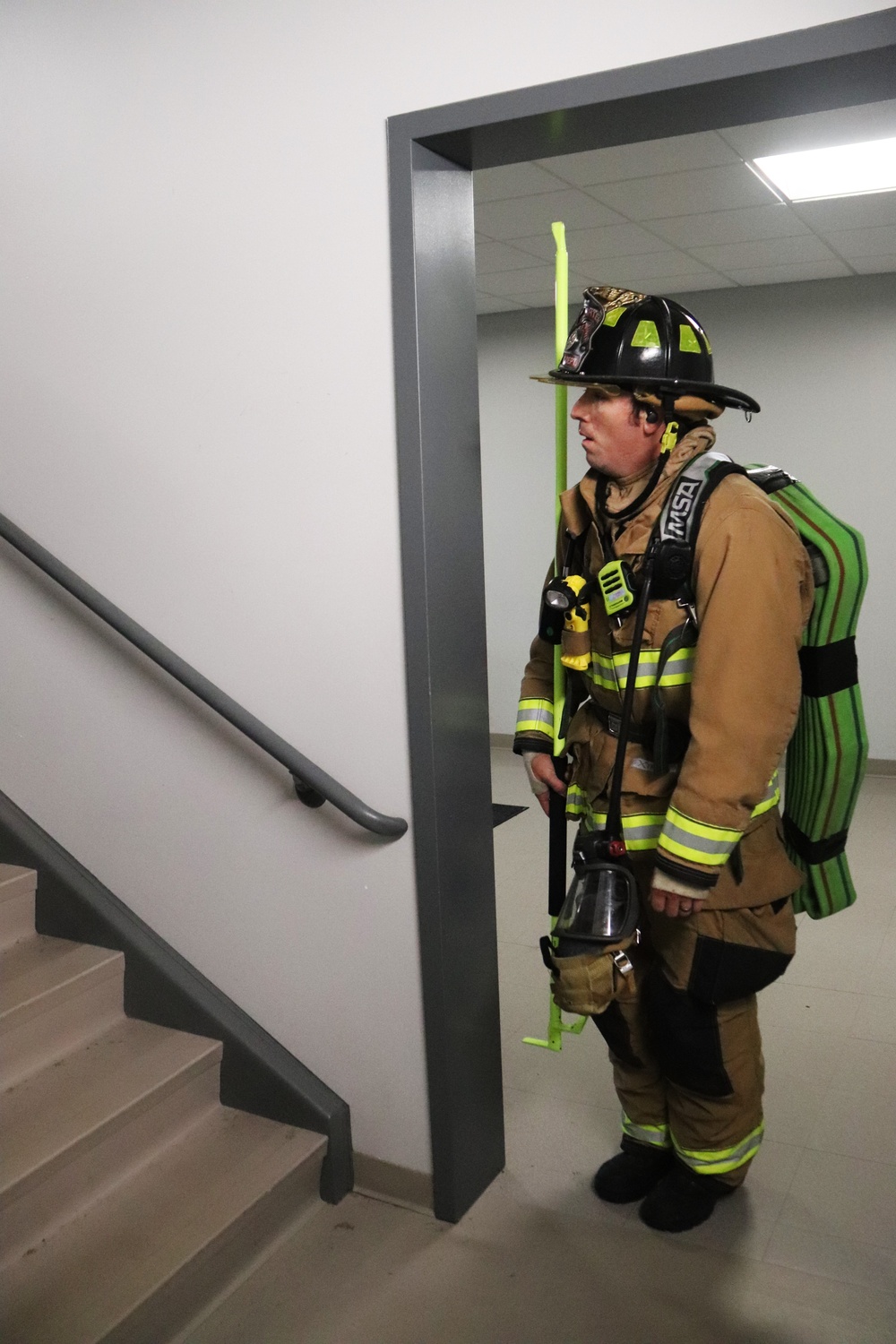 Fort McCoy firefighter-EMT honors emergency responders of 9-11 during post event