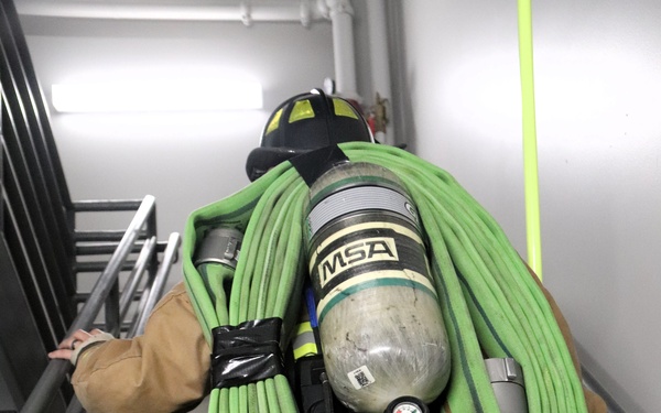 Fort McCoy firefighter-EMT honors emergency responders of 9-11 during post event