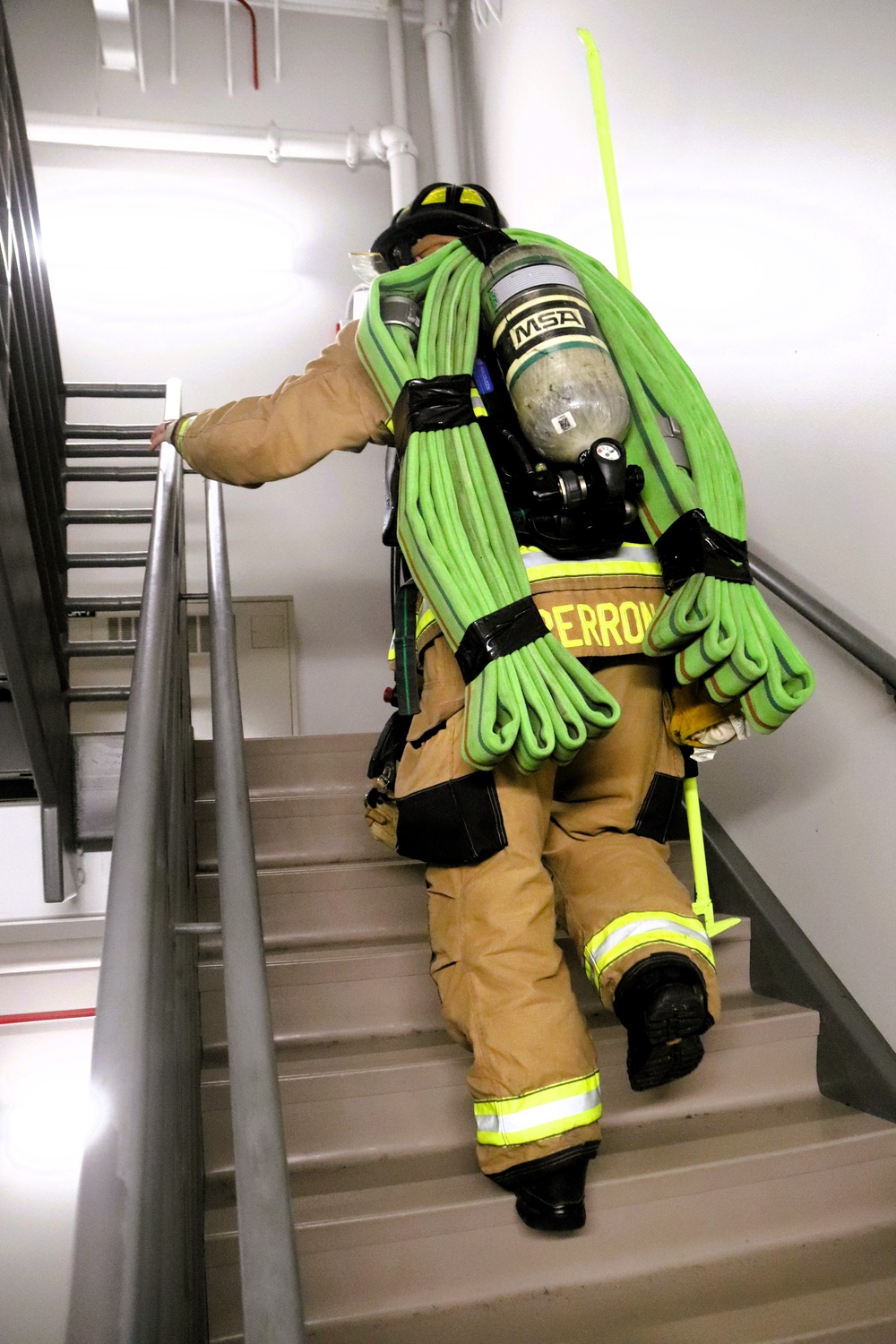 Fort McCoy firefighter-EMT honors emergency responders of 9-11 during post event