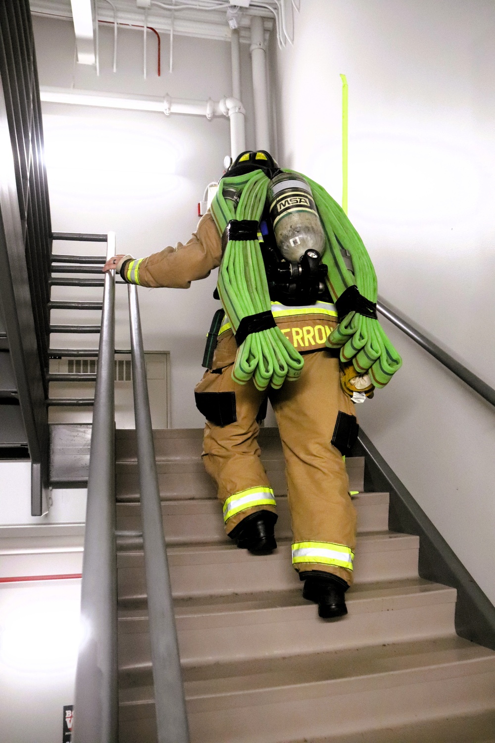 Fort McCoy firefighter-EMT honors emergency responders of 9-11 during post event