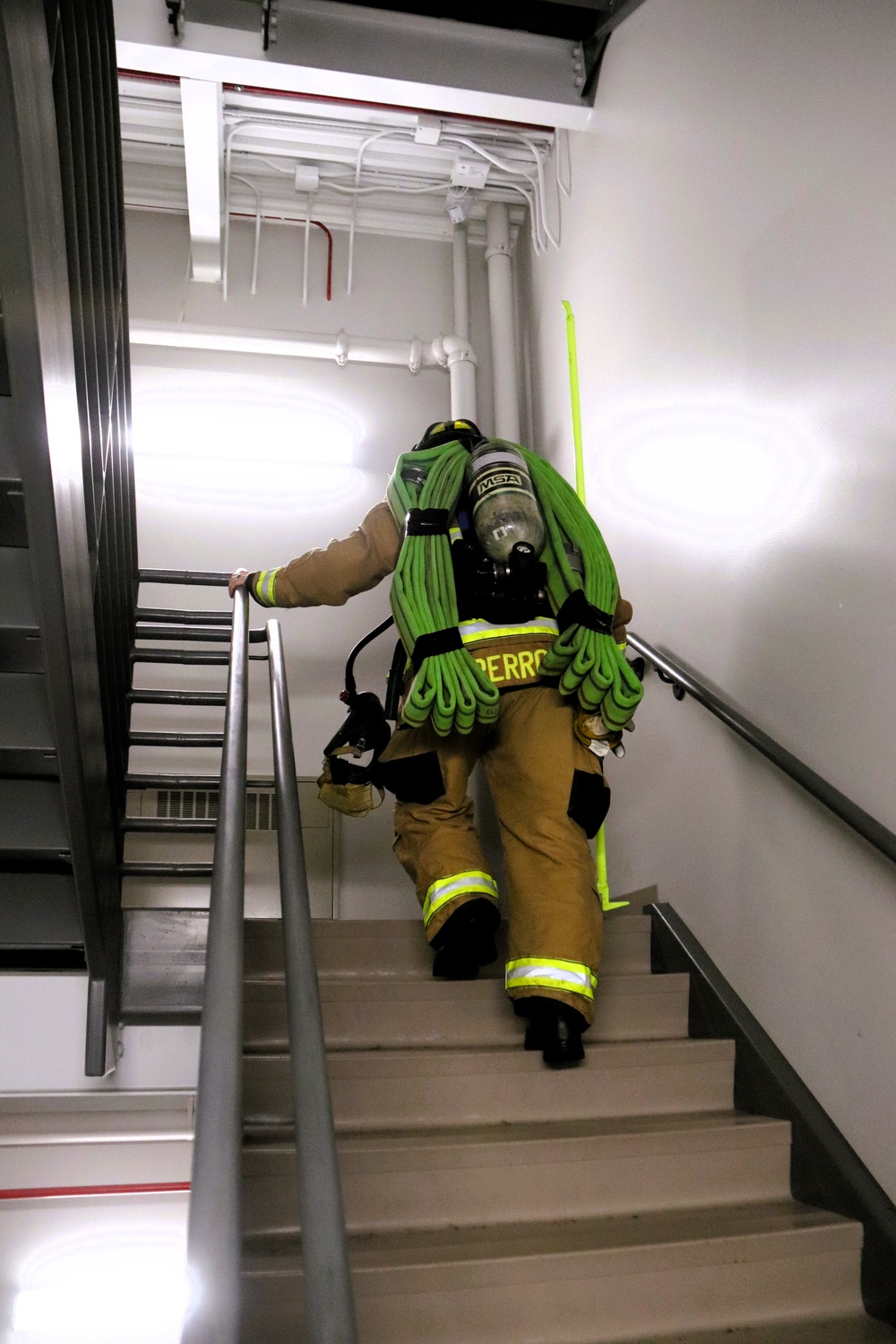 Fort McCoy firefighter-EMT honors emergency responders of 9-11 during post event