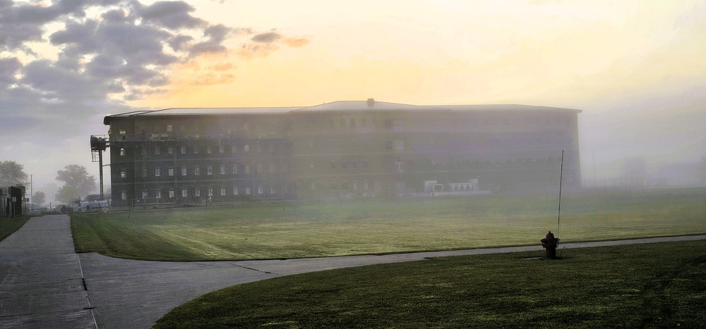 September 2025 construction operations of East Barracks Project at Fort McCoy