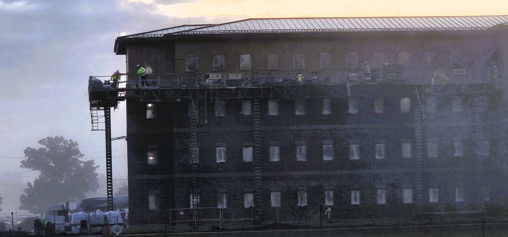 September 2025 construction operations of East Barracks Project at Fort McCoy