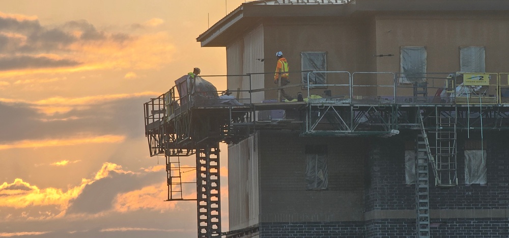 September 2025 construction operations of East Barracks Project at Fort McCoy