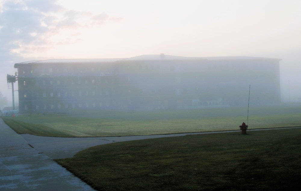 September 2025 construction operations of East Barracks Project at Fort McCoy