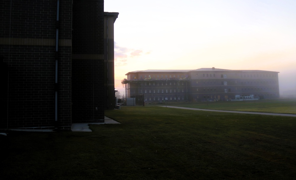 September 2025 construction operations of East Barracks Project at Fort McCoy