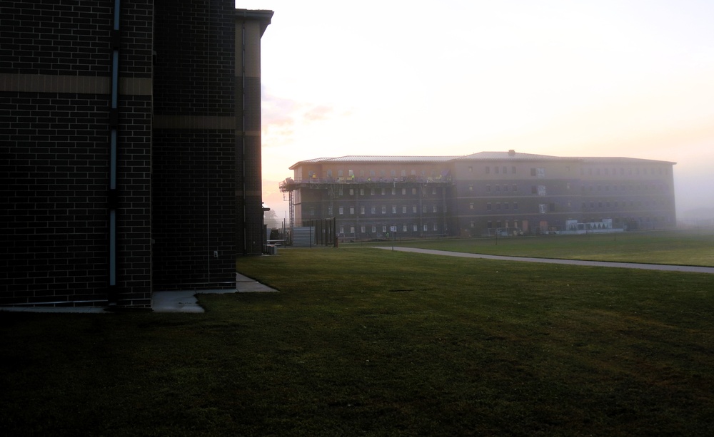 September 2025 construction operations of East Barracks Project at Fort McCoy