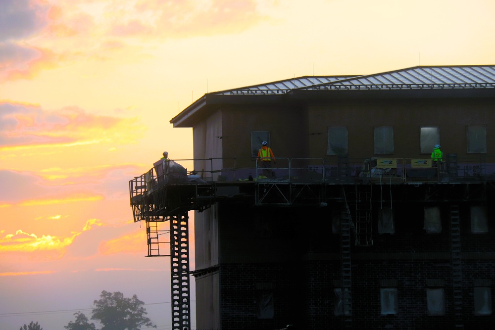 September 2025 construction operations of East Barracks Project at Fort McCoy