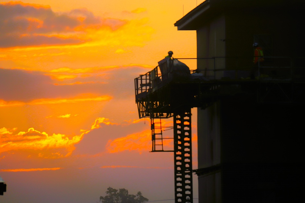 September 2025 construction operations of East Barracks Project at Fort McCoy