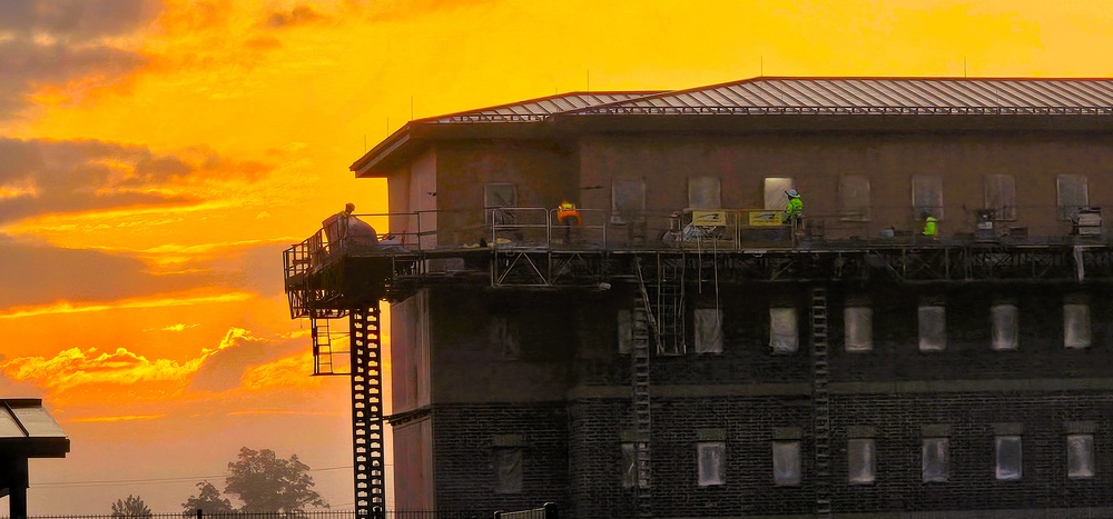 September 2025 construction operations of East Barracks Project at Fort McCoy