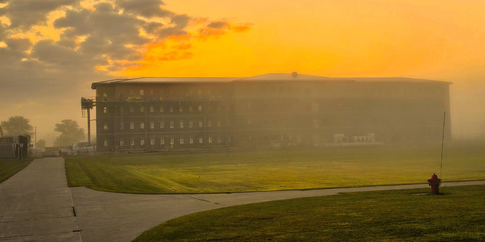 September 2025 construction operations of East Barracks Project at Fort McCoy
