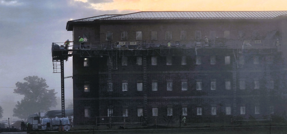 September 2025 construction operations of East Barracks Project at Fort McCoy