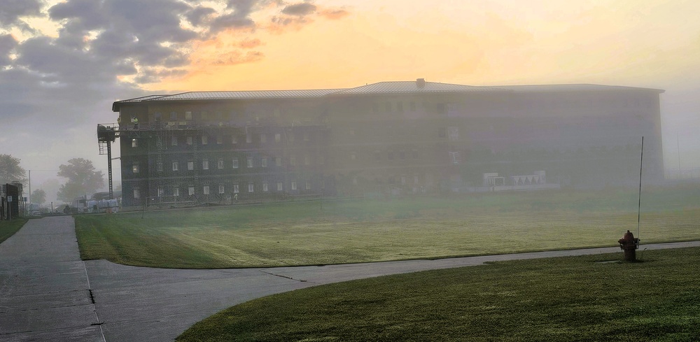 September 2025 construction operations of East Barracks Project at Fort McCoy